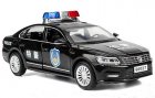 Black / White 1:32 Scale Police Kids Diecast VW Passat Toy