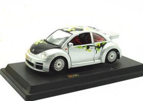 1:24 Scale Silver Bburago Diecast VW New Beetle Cup Model