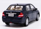 1:18 Scale Deep Blue Diecast Nissan Tiida Model