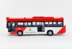 Medium Scale Red / Blue / Yellow Kids City Bus Toy