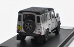 Silver 1:64 Scale Diecast Land Rover Defender 110 Model