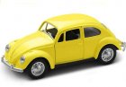 Kids 1:36 Scale Pink / Yellow / Gray Diecast 1967 VW Beetle Toy