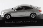 White / Silver 1:43 Diecast Mercedes Benz C-Class Coupe Model