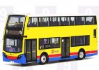1:76 Yellow NO.9 Diecast ADL Enviro 400 Double Decker Bus Model