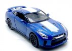 White / Blue 1:32 Scale Kids Diecast Nissan GR-R R35 Toy