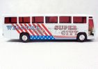 Kids White Pull-back Function Super City Bus Toy