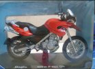 1:18 Scale MaiSto Blue / Red Diecast BMW F650 GS Model