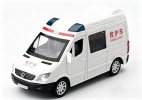 1:53 White-Red Ambulance Diecast Mercedes-Benz Sprinter Toy