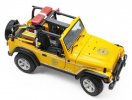 1:18 Red / Yellow Maisto Diecast Jeep Wrangler Rubicon Model