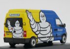 Blue-Yellow 1:43 Scale IXO Diecast Renault Master II Van Model