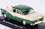 White-Green 1:43 Scale Diecast 1955 Ford Fairlane Taxi Model