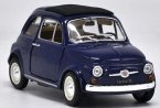 Yellow / Red / Blue 1:24 Scale Bburago Diecast Fiat 500F Model