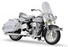 White 1:18 Diecast Harley Davidson 1966 FLH Electra Glide Model