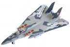 Pull-Back Function White / Orange /Gray Kids F-14 Tomcat Fighter