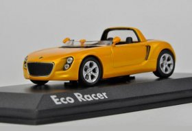 Yellow 1:43 Scale NOREV Diecast 2005 VW Eco Racer Model