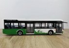 White-Green 1:42 Diecast Zhongtong Electric City Bus Model