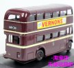 1:76 Scale Brown Oxford British Double-Decker Bus Model