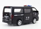 1:32 Scale Black Police Kids Diecast Toyota Hiace Toy