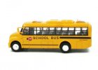 Pull-back Function Kids Yellow 1:32 Scale Diecast School Bus Toy