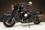 Handmade Deep Blue Large Scale Tinplate 1947 Indian Motorcycle