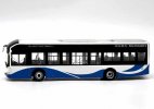 White-Blue 1:50 Scale Diecast Sunwin iEV12 City Bus Model