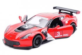 1:36 Scale Kids Diecast Chevrolet Corvette C7R Car Toy