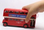 Pull-Back Function Kids Red Die-Cast London Double-decker Bus