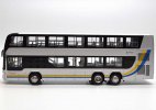 Silver 1:43 Scale LNG Diecast Foton AUV Double Decker Bus Model