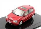 Red 1:43 Scale Diecast VW Golf Plus Model