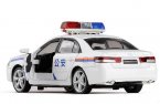 1:32 Scale White Diecast Hyundai Sonata Police Car Toy