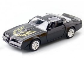 Black / Blue 1:36 Scale Kids Diecast 1978 Pontiac Firebird Toy