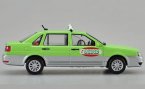 Green 1:43 Diecast VW Santana Vista ShangHai Taxi Car Model