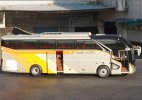 Champagne 1:42 Scale Higer Tourist KLQ61278 Coach Bus Model