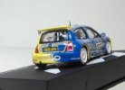 1:43 Blue NO.105 IXO Diecast Renault Clio S1600 2003 Model