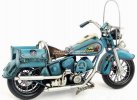 1:6 Scale Retro Blue Tinplate 1969 Indian Motorcycle Model