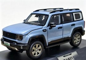 1:43 Scale Blue / Gray Diecast 2023 Beijing BJ40 SUV Model