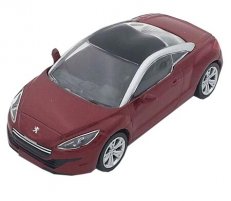 Red / White 1:64 Scale NOREV Diecast 2013 Peugeot RCZ Model