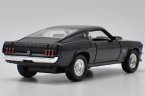 1:36 Scale Welly Black Diecast 1969 Ford Mustang Boss 429 Toy