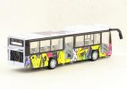 Halloween Painting Pull-Back Kids Diecast City Bus Toy