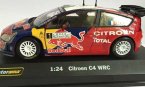 Red 1:24 Scale Motorama Diecast Citroen C4 WRC Model