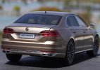 1:18 Scale Deep Blue / Golden Diecast 2021 VW Phideon Model