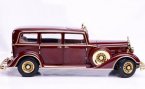 Wine Red 1:18 Diecast 1932 Cadillac Henry PuYi Special Car Model