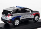 1:43 Scale Silver Police Diecast 2020 Peugeot 5008 GT SUV Model