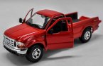 Red 1:24 Scale Maisto Diecast Ford F-350 Pickup Truck Model