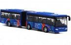 Kids Red / Blue / Green Diecast Articulated City Bus Toy