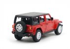 1:64 Scale Red / Green Diecast Jeep Wrangler Sahara Model