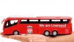 Kids Red Liverpool LFC Team Diecast Coach Bus Toy