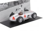 Silver 1:43 IXO 1954 Mercedes-Benz W 196 R Racing Car Model