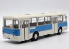 Blue / Yellow 1:43 Scale Diecast 1978 LAZ-677M City Bus Model