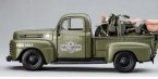 Army Green MaiSto 1:24 Scale Diecast Ford F1 Pickup Truck Model